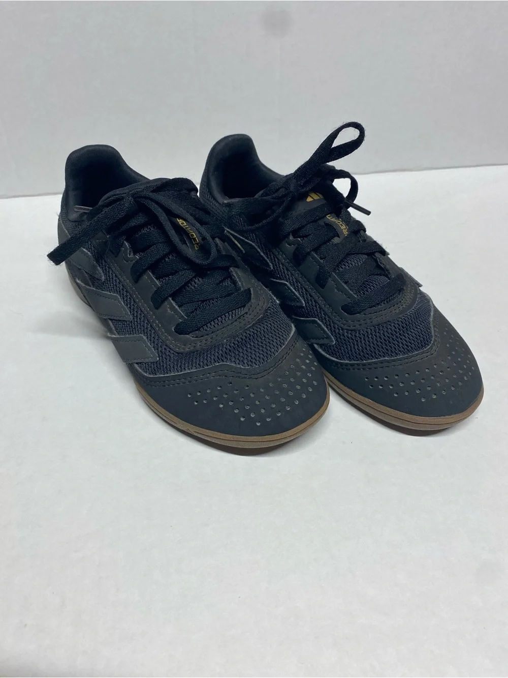 adidas Kids Black Sneakers with Gum Outsole